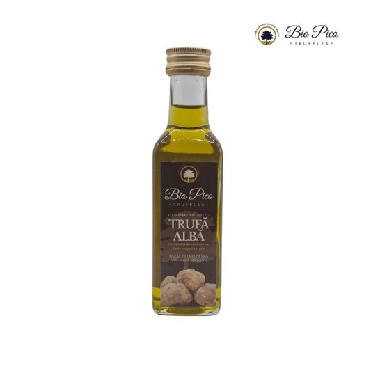 Huile d'olive extra vierge à l'arôme de truffe blanche Tuber Magnatum (250 ml)